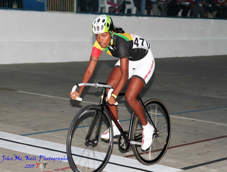 Female cyclist, Naomi Singh
