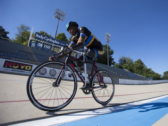 Moise Brutus, triple amputee, cyclist