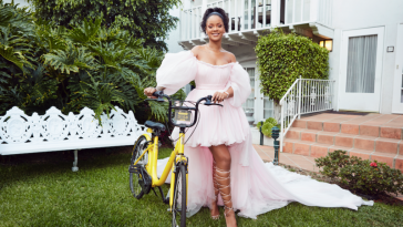 rihanna bicycling