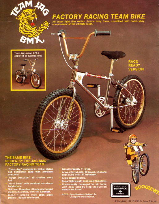 team jag bmx bike