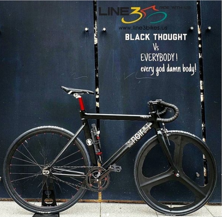 line 3 bikes, black thought roots