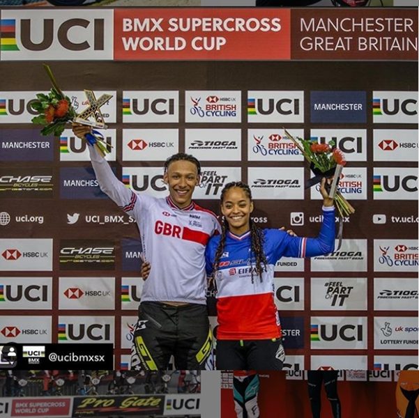 Kye white, manon valentino UCI BMX win 2019